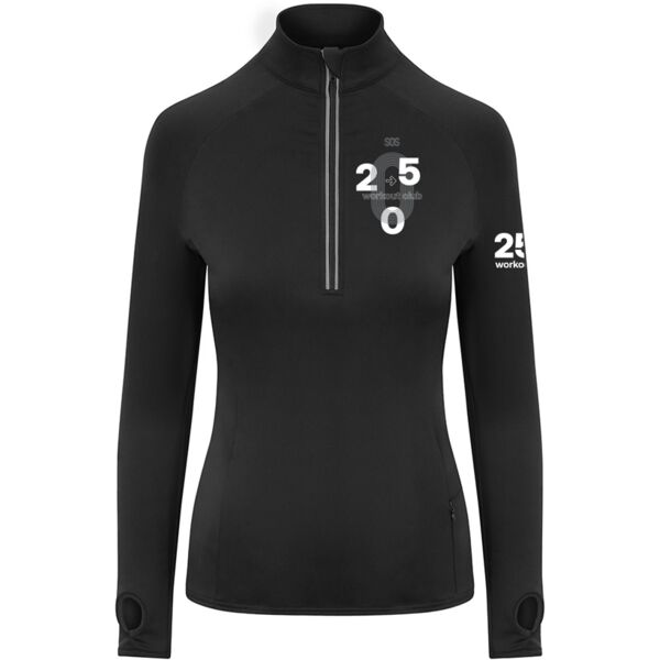 250 Club Cool-Flex Girlie Half Zip Top Thumbnail