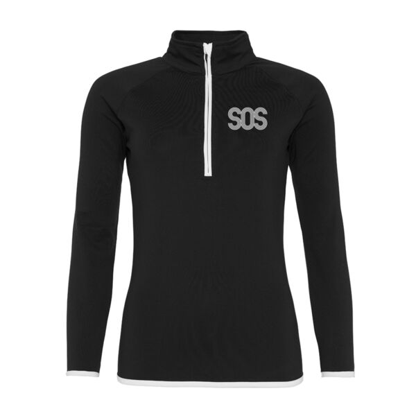 Girlie Half Zip Sweat Top Thumbnail