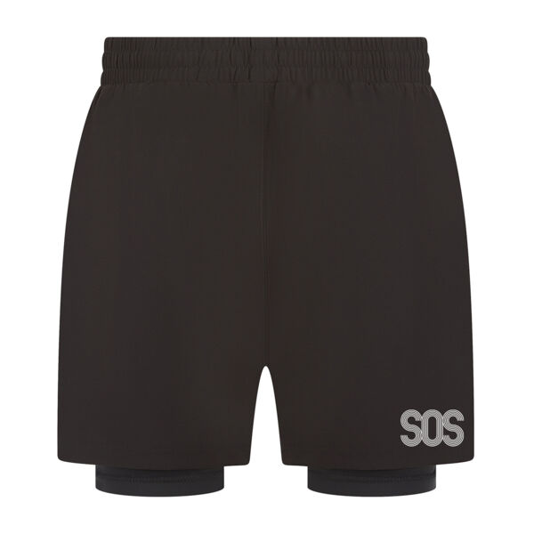SOS  - Double-layer sports shorts Thumbnail