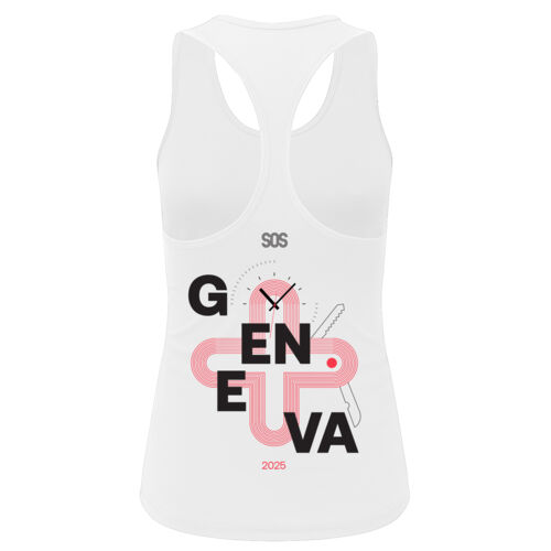 SOS  - Women’s Recycled Performance Slim Racerback Vest - Hyrox Geneva Thumbnail