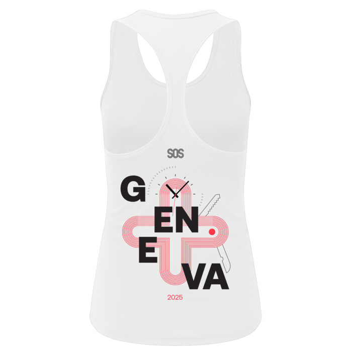 SOS  - Women’s Recycled Performance Slim Racerback Vest - Hyrox Geneva Thumbnail